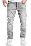 Amaci&Sons Herren Dicke Nähte Destroyed Jeans Regular Slim Denim Hose Fit 7983WC Grau/Silber/Dunkelgrau/Beige/Khaki/Hellgrau Amaci&Sons Herren Dicke Nähte Destroyed Jeans Regular Slim Denim Hose Fit 7983WC Grau/Silber/Dunkelgrau/Beige/Khaki/Hellgrau