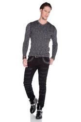 Cipo & Baxx V-Ausschnitt Pullover CP142 CP142