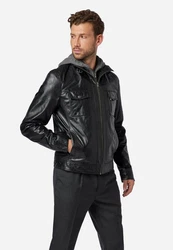 RICANO Lederjacke Rex Schwarz