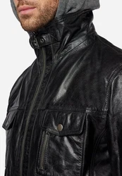 RICANO Lederjacke Rex Schwarz