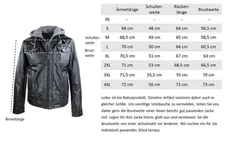 RICANO Lederjacke Rex Schwarz