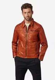 Lederjacke Shelby hochwertiges Lammleder
