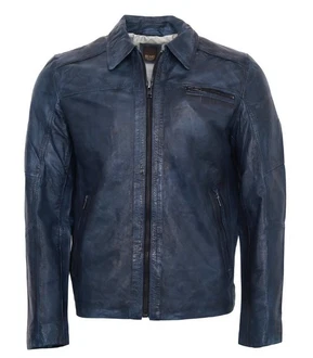 RICANO Lederjacke Shelby Blau/Hellblau/Dunkelblau RICANO Lederjacke Shelby Blau/Hellblau/Dunkelblau