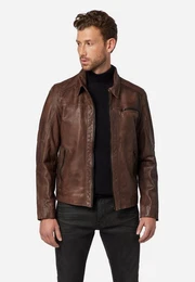 Lederjacke Shelby hochwertiges Lammleder