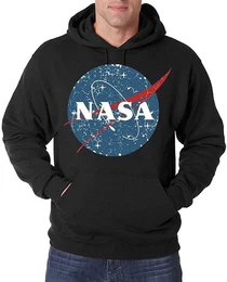 Kapuzenpullover Vintage NASA Herren Hoodie Pullover mit modischem Print