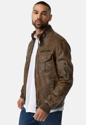 Indicode Winterjacke Pawel Dunkelgrün/Khaki/Braun