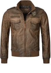 Indicode Winterjacke Pawel Dunkelgrün/Khaki/Braun