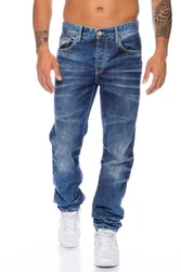 Cipo & Baxx Regular-fit Jeans Herren Hose Blau/Hellblau