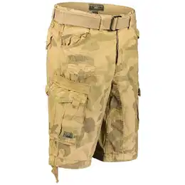 Cargoshorts Herren kurze Hose Brpanoramique Camo (1-tlg) Mit Grtel