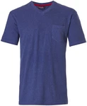 Pastunette Pyjamaoberteil Herren Shirt V Ausschnitt 