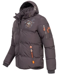 Geographical Norway Steppjacke Parka Verveine Dunkelgrau/Grau/Braun/Dunkelbraun