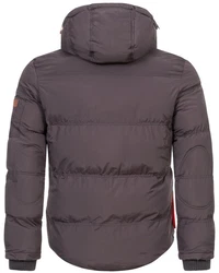 Geographical Norway Steppjacke Parka Verveine Dunkelgrau/Grau/Braun/Dunkelbraun