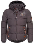 Geographical Norway Steppjacke Parka Verveine Dunkelgrau/Grau/Braun/Dunkelbraun