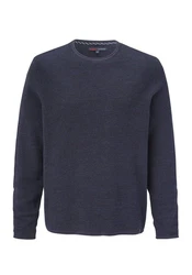 Paddock's Rundhalspullover Regular-Fit Dunkelblau