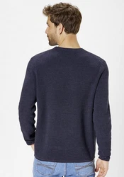 Paddock's Rundhalspullover Regular-Fit Dunkelblau