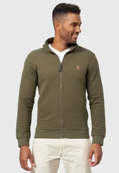 Indicode Sweatjacke Bermie Dunkelgrün/Khaki