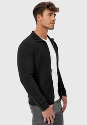 Indicode Sweatjacke Bermie Schwarz/Orange
