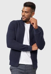 Indicode Sweatjacke Bermie Schwarz/Orange