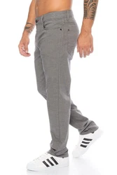 Cipo & Baxx Slim-fit-Jeans Herren Stoffhose Jeans Hellgrau/Grau