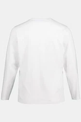 JP1880 T-Shirt Henley Fuball Langarm Weiß/Hellblau/Creme/Dunkelblau/Schwarz/Grau