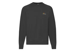 Fruit of the Loom Sweatshirt Classic Raglan Sweat Dunkelgrau/Grau/Hellgrau/Schwarz