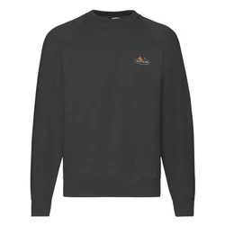 Fruit of the Loom Sweatshirt Classic Raglan Sweat Dunkelgrau/Grau/Hellgrau/Schwarz