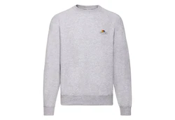 Fruit of the Loom Sweatshirt Classic Raglan Sweat Grau/Hellgrau