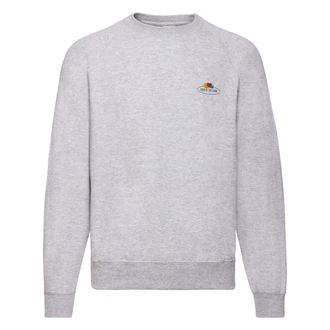 Fruit of the Loom Sweatshirt Classic Raglan Sweat Grau/Hellgrau