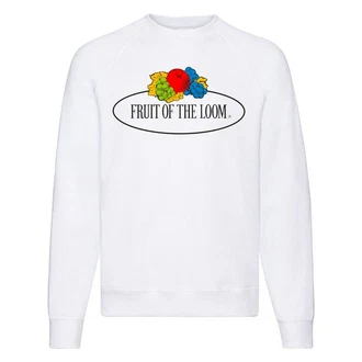 Fruit of the Loom Sweatshirt Classic Raglan Sweat Hellblau/Weiß/Blau/Gelb/Rosa/Mischfarben
