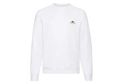 Fruit of the Loom Sweatshirt Classic Raglan Sweat Weiß/Mischfarben/Creme