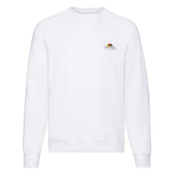 Fruit of the Loom Sweatshirt Classic Raglan Sweat Weiß/Mischfarben/Creme