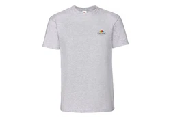 Fruit of the Loom Rundhalsshirt Ringspun Premium T-Shirt Grau/Hellgrau