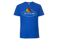 Fruit of the Loom Rundhalsshirt Ringspun Premium T-Shirt Dunkelblau/Lila/Blau