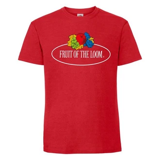 Fruit of the Loom Rundhalsshirt Ringspun Premium T-Shirt Dunkelrot/Rot/Blau/Lila