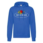 Fruit of the Loom Kapuzensweatshirt mit Vintage-Logo Blau/Hellblau/Rot