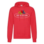 Fruit of the Loom Kapuzensweatshirt mit Vintage-Logo Rot/Blau/Rosa