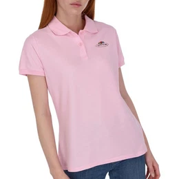 Poloshirt Damen Polo-Shirt mit Vintage-Logo