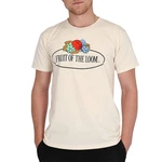 Fruit of the Loom T-Shirt mit Vintage Logo Khaki/Blau