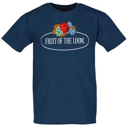 Rundhalsshirt T-Shirt mit Vintage Logo
