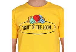 Fruit of the Loom Rundhalsshirt Iconic 150 Gelb/Lila
