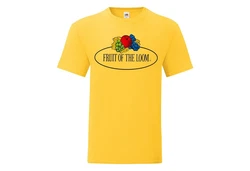 Fruit of the Loom Rundhalsshirt Iconic 150 Gelb/Lila