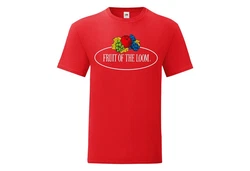 Fruit of the Loom Rundhalsshirt Iconic 150 Blau/Rot/Lila