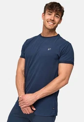 Indicode T-Shirt Kloge Dunkelblau/Blau