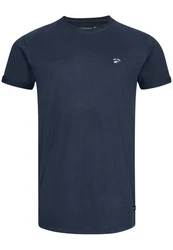 Indicode T-Shirt Kloge Dunkelblau/Blau
