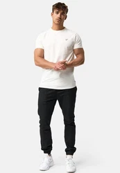 Indicode T-Shirt Kloge Grau/Khaki/Creme/Weiß