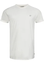 Indicode T-Shirt Kloge Grau/Khaki/Creme/Weiß