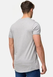 Indicode T-Shirt Kloge Grau/Hellgrau