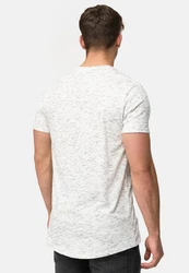 Indicode T-Shirt Kloge Grau/Weiß/Hellgrau