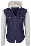 Rock Creek Jeansjacke Herren Jeanshemd mit Kapuze Dunkelblau/Grau/Hellblau/Blau