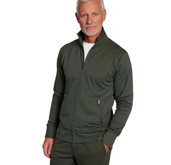 Promodoro Sweatjacke Stand-Up Collar Jacke Dunkelgrün